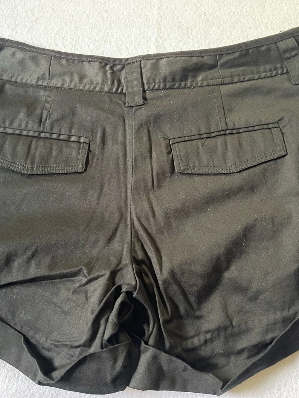 Cambridge Dry Goods Black Cuffed Women's Shorts